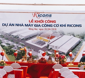 Lễ khởi công nhà máy gia công cơ khí Ricons