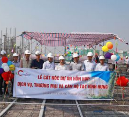 Coteccons hoàn thành kết cấu Dự án T&T Vĩnh Hưng tại Hà Nội